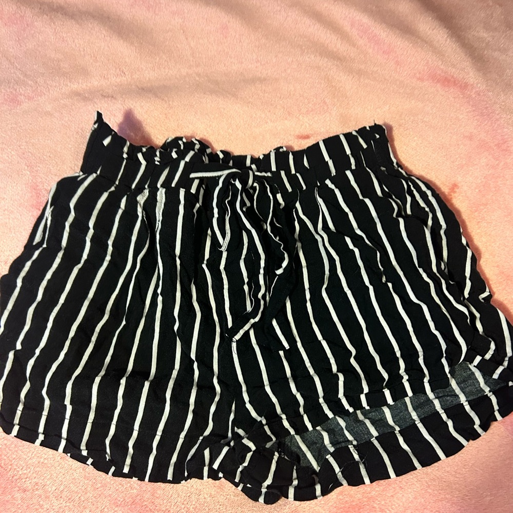 Ambience apparel striped tie shorts